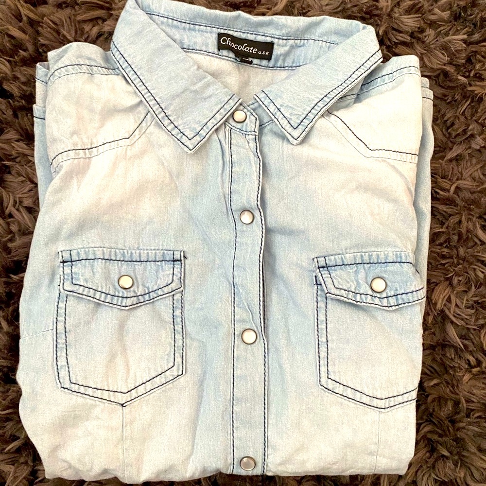 Denim blouse